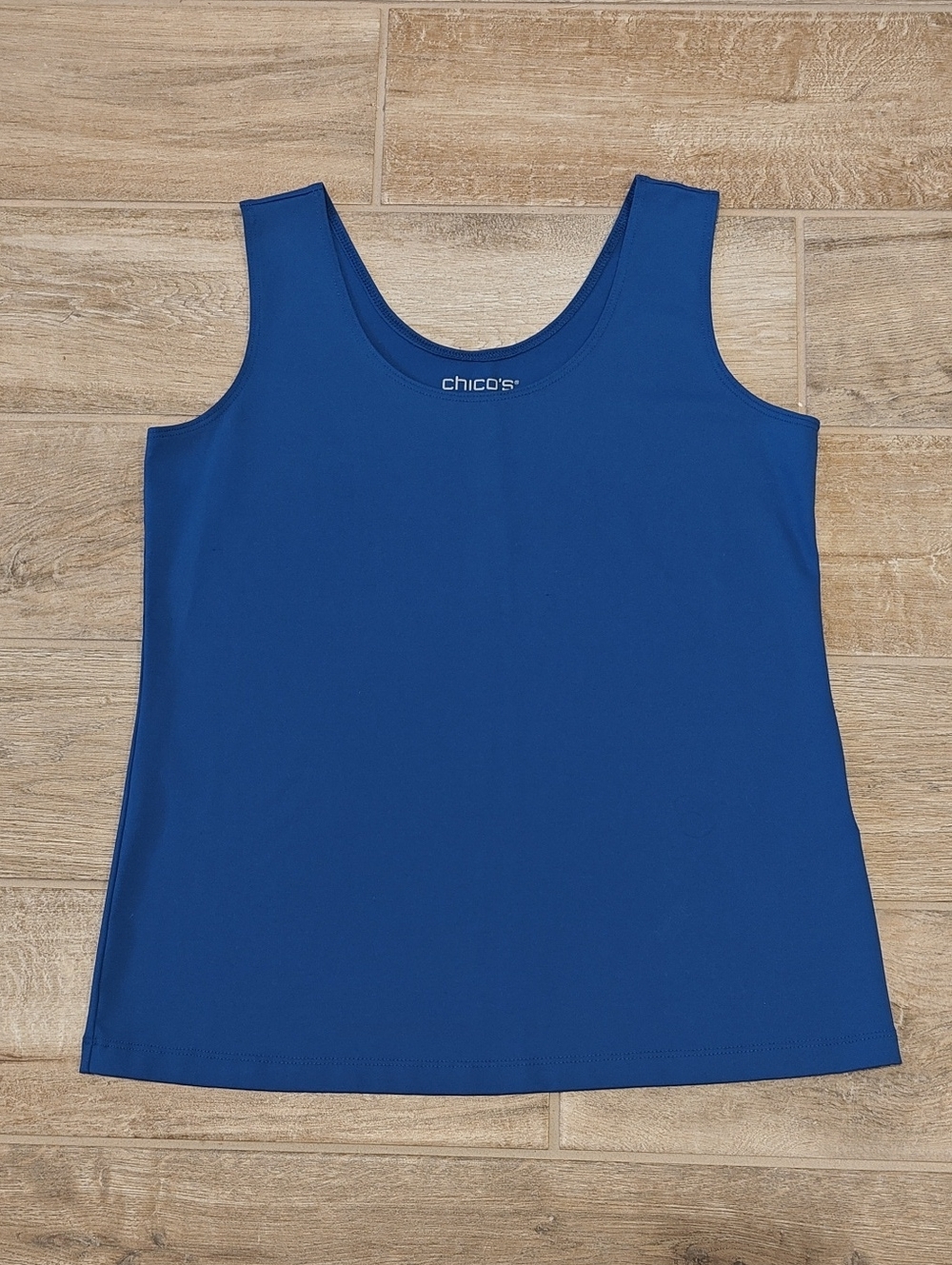 EUC Royal Blue Chico's Microfiber Tank Top